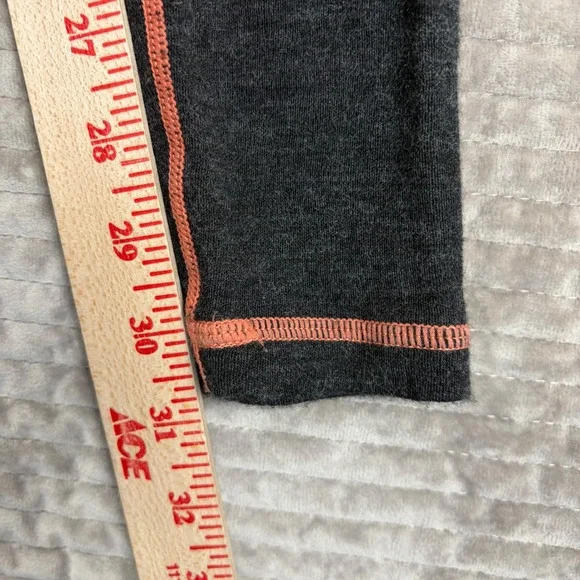 Icewear Women Base Layer Set Grey Orange Nordic Snowflake Quarter Zip Leggings S - Picture 9 of 16